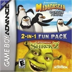 2 In 1 – Shrek 2 & Madagascar Operation Penguin Rom